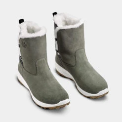Quechua Bottes De Neige Chaudes Imperméables De Randonnée - SH500 Cuir- Femme -Quechua bottes de neige chaudes impermeables de randonnee sh500 cuir femme 4