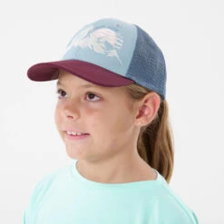 Quechua Casquette Trucker Bleue Enfant MH100 -Quechua casquette trucker bleue enfant mh100 3