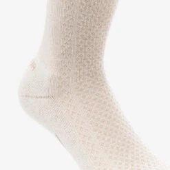 Quechua Chaussette Hike 100 High - Beige Bordeaux - Lyocell & Lin - Lot De 2 Paires -Quechua chaussette hike 100 high beige bordeaux lyocell and lin lot de 2 paires 7