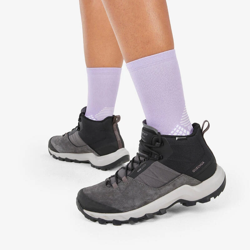 Quechua Chaussettes Randonnée - Hike 500 High Trendy Purple & Kamo X2 Paires 3 Quechua Chaussettes Randonnée - Hike 500 High Trendy Purple & Kamo X2 Paires - Image 3
