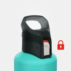 Quechua Gourde Alu 1L Avec Bouchon à Ouverture Rapide Pour La Randonnée - Vert -Quechua gourde alu 1l avec bouchon a ouverture rapide pour la randonnee vert 3