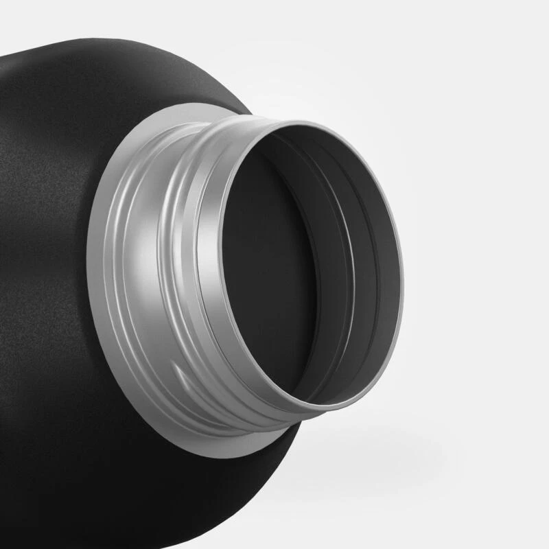 Quechua Gourde Inox 1L Avec Bouchon à Vis Pour La Randonnée - Noir 7 Quechua Gourde Inox 1L Avec Bouchon à Vis Pour La Randonnée - Noir - Image 7