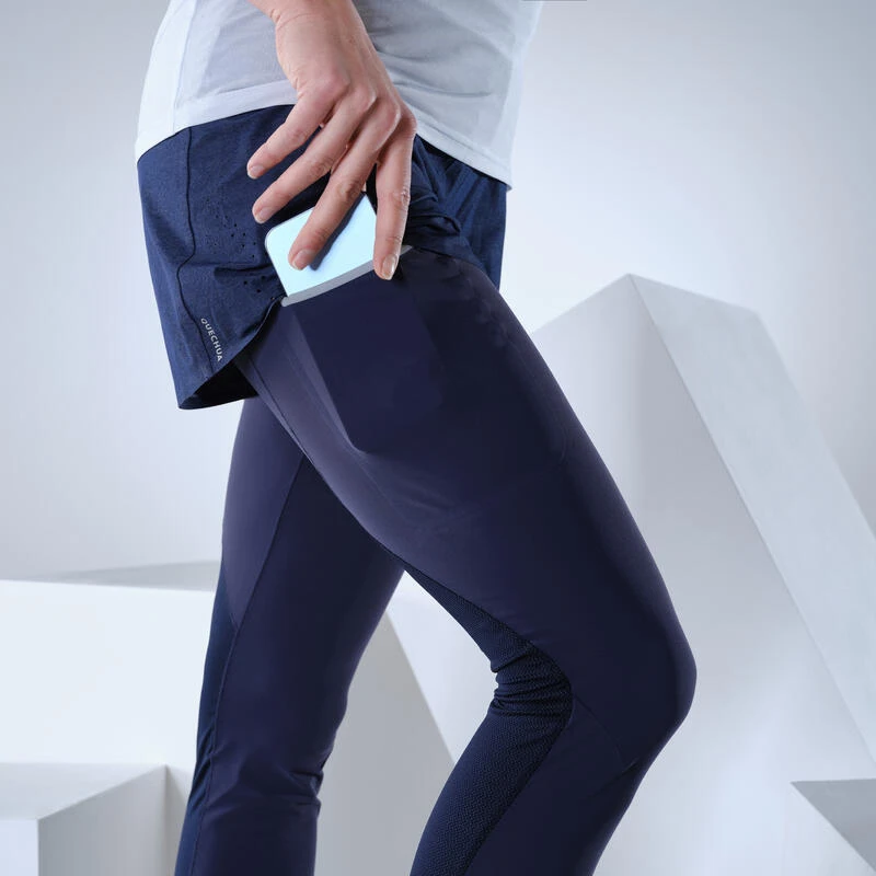 Quechua Legging Short Ultra Léger - Randonnée Rapide - FH900 Bleu - Femme 6 Quechua Legging Short Ultra Léger - Randonnée Rapide - FH900 Bleu - Femme - Image 6