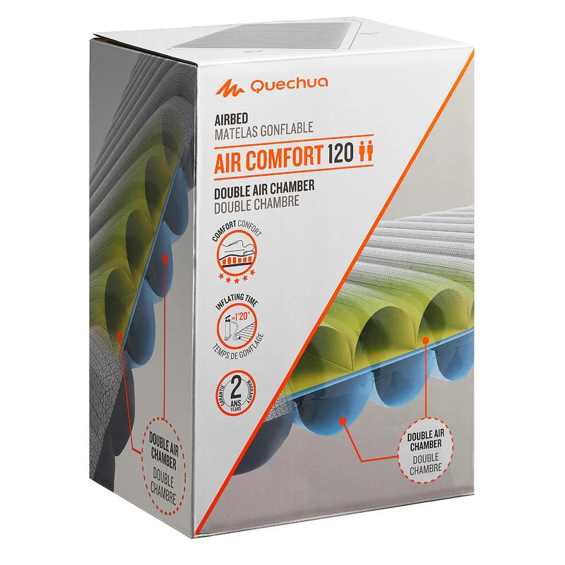 Quechua MATELAS DE CAMPING GONFLABLE AIR CONFORT | 2 PERSONNES - LARGEUR 120 CM 3 Quechua MATELAS DE CAMPING GONFLABLE AIR CONFORT | 2 PERSONNES - LARGEUR 120 CM - Image 3