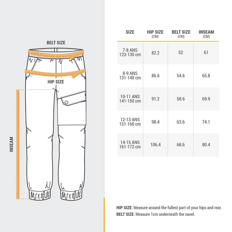 Quechua PANTALON CHAUD DÉPERLANT DE RANDONNÉE - SH100 - ENFANT 7 - 15 ANS 3 Quechua PANTALON CHAUD DÉPERLANT DE RANDONNÉE - SH100 - ENFANT 7 - 15 ANS - Image 3