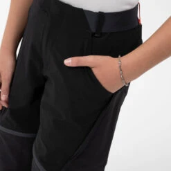 Quechua Pantalon De Randonnée Modulable Enfant MH500 ONEZIP Noir 7-15 Ans -Quechua pantalon de randonnee modulable enfant mh500 onezip noir 7 15 ans 6