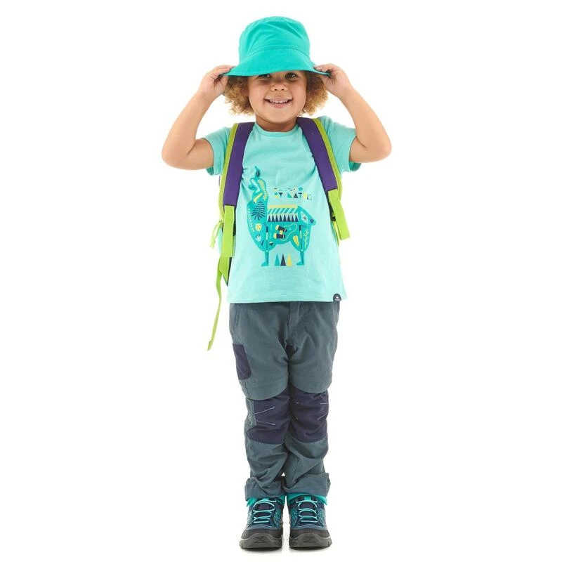 Quechua Pantalon De Randonnée Modulable - MH500 Gris/bleu- Enfant 2-6 ANS 2 Quechua Pantalon De Randonnée Modulable - MH500 Gris/bleu- Enfant 2-6 ANS - Image 2