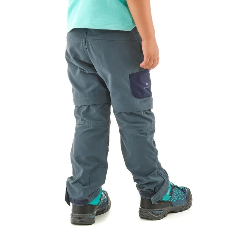 Quechua Pantalon De Randonnée Modulable - MH500 Gris/bleu- Enfant 2-6 ANS 3 Quechua Pantalon De Randonnée Modulable - MH500 Gris/bleu- Enfant 2-6 ANS - Image 3