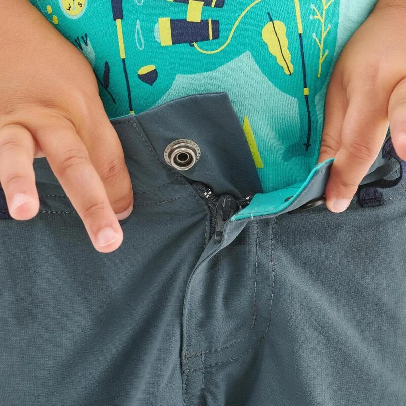 Quechua Pantalon De Randonnée Modulable - MH500 Gris/bleu- Enfant 2-6 ANS 8 Quechua Pantalon De Randonnée Modulable - MH500 Gris/bleu- Enfant 2-6 ANS - Image 8