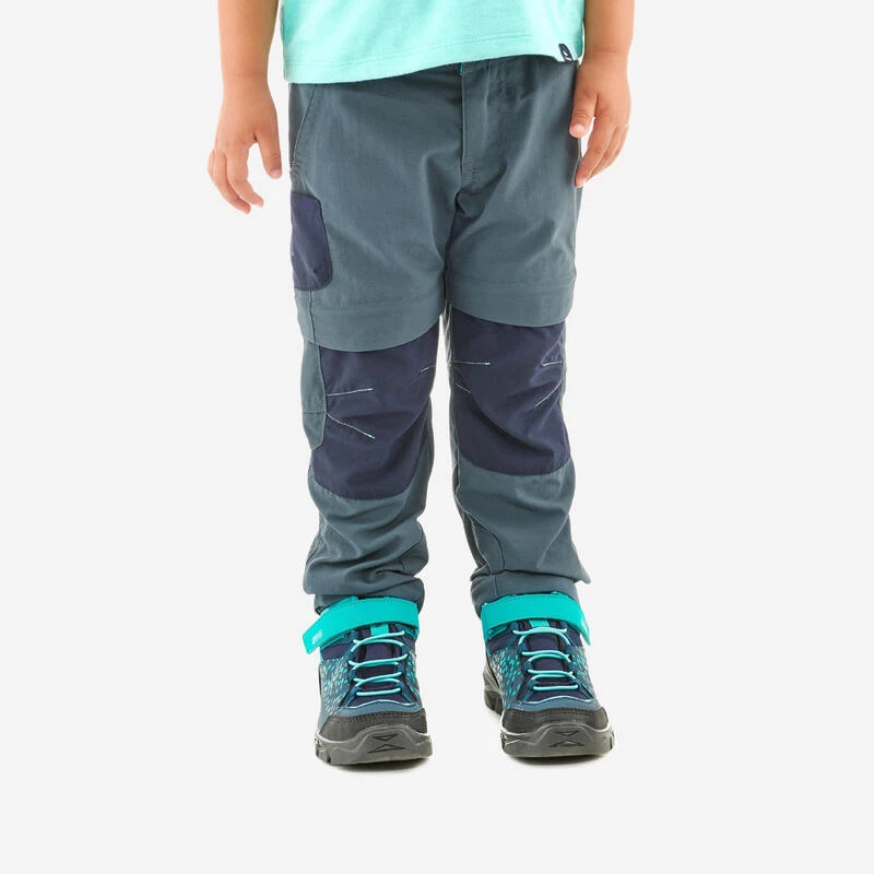 Quechua Pantalon De Randonnée Modulable - MH500 Gris/bleu- Enfant 2-6 ANS 1 Quechua Pantalon De Randonnée Modulable - MH500 Gris/bleu- Enfant 2-6 ANS