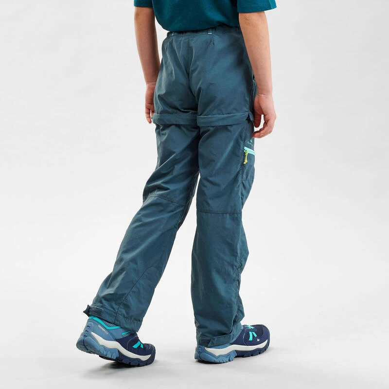 Quechua Pantalon De Randonnée Modulable - MH500 Turquoise - Enfant 7-15 Ans 3 Quechua Pantalon De Randonnée Modulable - MH500 Turquoise - Enfant 7-15 Ans - Image 3