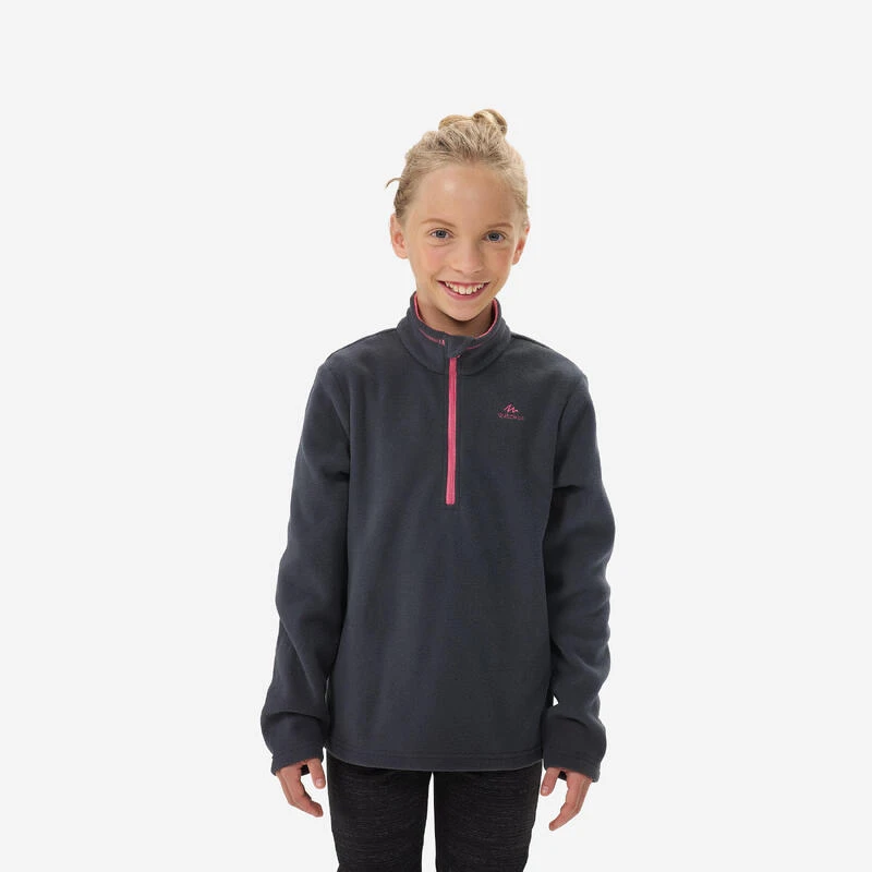 Quechua Polaire De Randonnée - MH100 Grise Foncée - Enfant 7-15 Ans 1 Quechua Polaire De Randonnée - MH100 Grise Foncée - Enfant 7-15 Ans