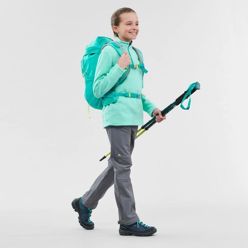 Quechua Polaire De Randonnée - MH100 Turquoise - Enfant 7-15 Ans 3 Quechua Polaire De Randonnée - MH100 Turquoise - Enfant 7-15 Ans - Image 3