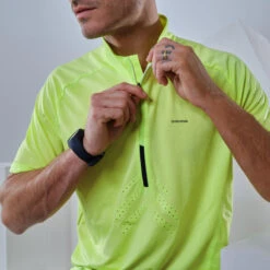 Quechua T-shirt Manches Courtes De Randonnée Rapide Homme FH500 Citron -Quechua t shirt manches courtes de randonnee rapide homme fh500 citron 2