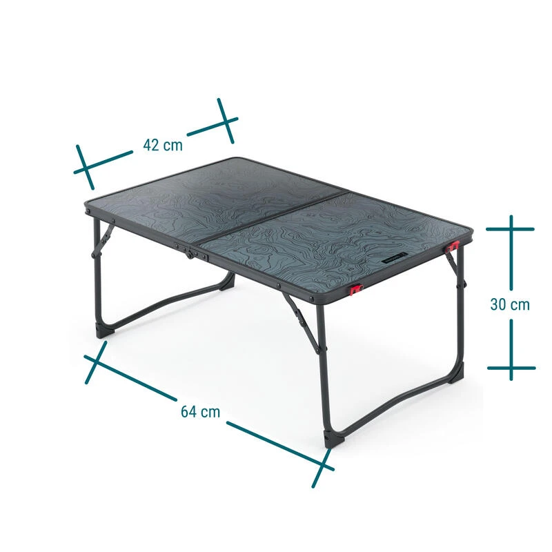 Quechua TABLE BASSE PLIANTE DE CAMPING - MH100 - GRISE 2 Quechua TABLE BASSE PLIANTE DE CAMPING - MH100 - GRISE - Image 2