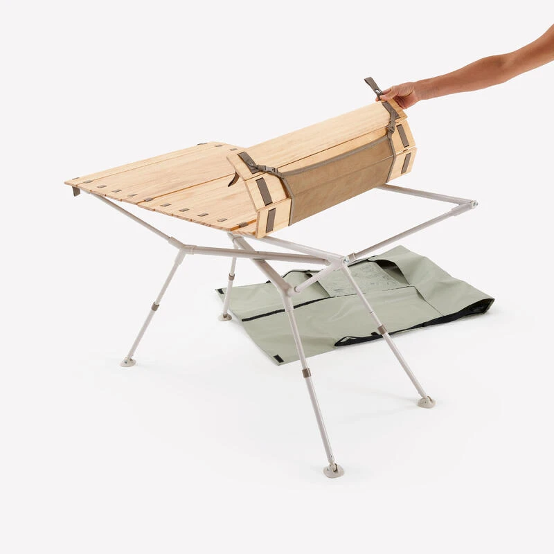 Quechua TABLE DE CAMPING COMPACTE 4/6 PERSONNES - PLATEAU BOIS - POCHE DE RANGEMENT 8 Quechua TABLE DE CAMPING COMPACTE 4/6 PERSONNES - PLATEAU BOIS - POCHE DE RANGEMENT - Image 8