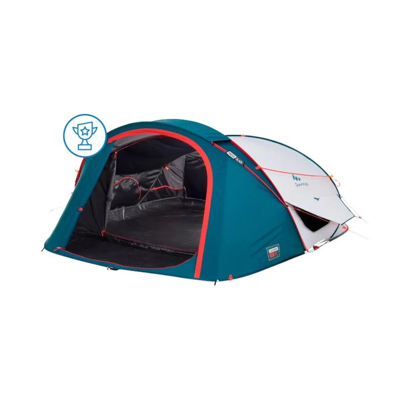 Quechua Tente De Camping - 2 SECONDS XL - 3 Places - Fresh & Black 2 Quechua Tente De Camping - 2 SECONDS XL - 3 Places - Fresh & Black - Image 2