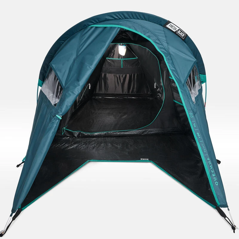 Quechua Tente De Camping - MH100 XL - 2 Places - Fresh & Black 6 Quechua Tente De Camping - MH100 XL - 2 Places - Fresh & Black - Image 6