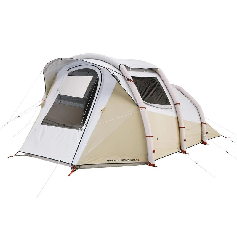 Quechua Tente Gonflable De Camping - Air Seconds 4.1 F&B - 4 Personnes - 1 Chambre 3 Quechua Tente Gonflable De Camping - Air Seconds 4.1 F&B - 4 Personnes - 1 Chambre - Image 3