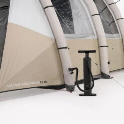 Quechua Tente Gonflable De Camping - Air Seconds 6.3 XXL F&B - 6 Personnes - 3 Chambres -Quechua tente gonflable de camping air seconds 63 xxl f and b 6 personnes 3 chambres 4