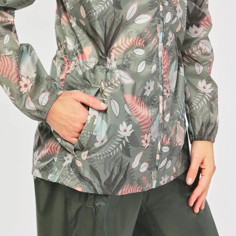 Quechua Veste Coupe Vent Et Déperlante De Randonnée - Raincut Full Zip - Femme 7 Quechua Veste Coupe Vent Et Déperlante De Randonnée - Raincut Full Zip - Femme - Image 7