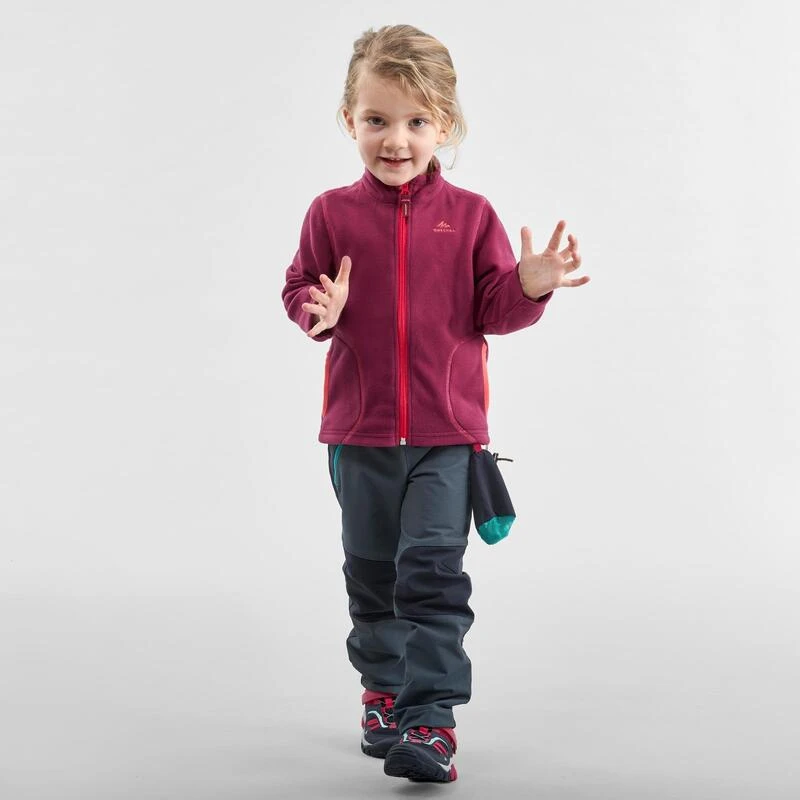 Quechua Veste Polaire De Randonnée - MH150 Violette - Enfant 2-6 Ans 2 Quechua Veste Polaire De Randonnée - MH150 Violette - Enfant 2-6 Ans - Image 2