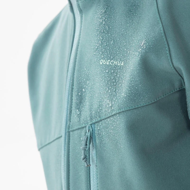Quechua VESTE SOFTSHELL RANDONNEE - MH550 VERT PASTEL - ENFANT 7-15 ANS 5 Quechua VESTE SOFTSHELL RANDONNEE - MH550 VERT PASTEL - ENFANT 7-15 ANS - Image 5